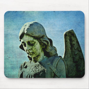 Guardian Angel Cemetery Art Mouse Mat