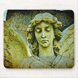 Guardian Angel Cemetery Art Mouse Mat