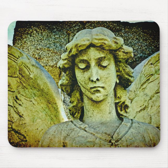 Guardian Angel Cemetery Art Mouse Mat (Front)