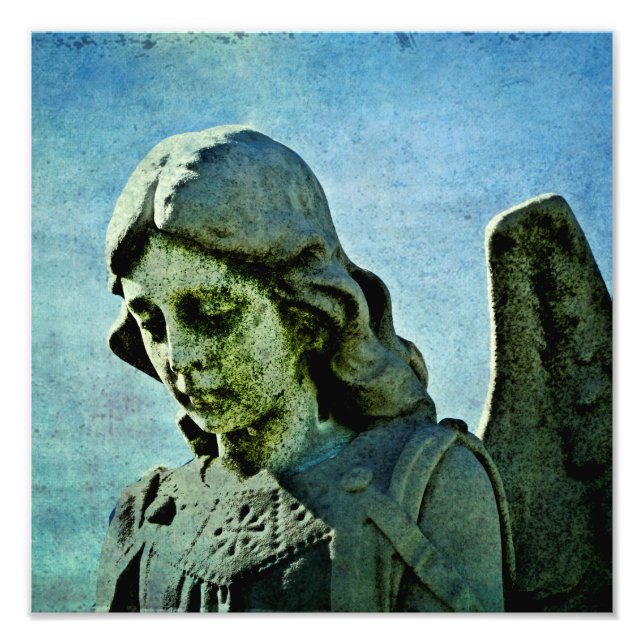 Guardian Angel Cemetery Art Photo Print (Front)