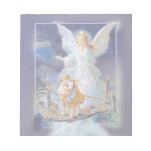 Guardian Angel, Children and Bridge Notepad
