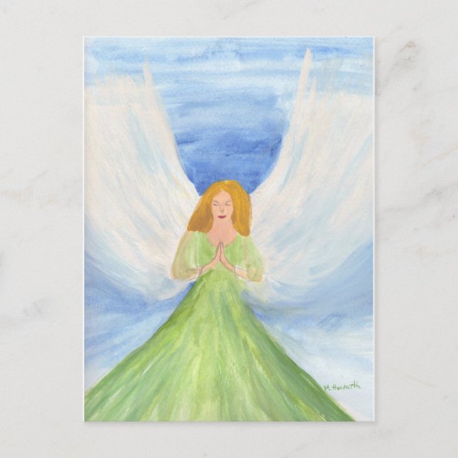 Guardian Angel Christian Spiritual Religious  Postcard (Front)