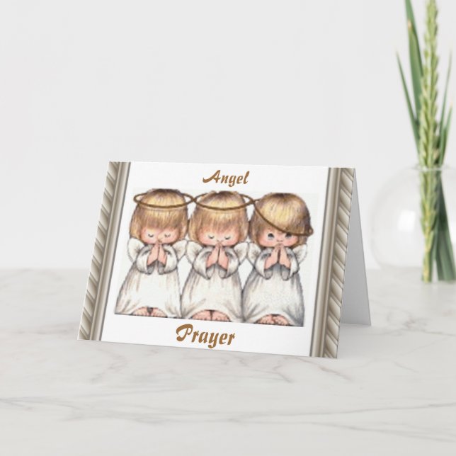 Guardian Angel Christmas Greeting Card (Front)