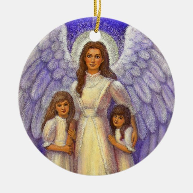 "Guardian Angel" Christmas Ornament (Front)