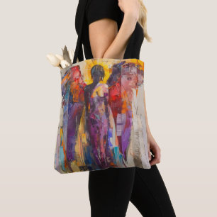 Guardian Angel Colourful Expressionism Tote Bag