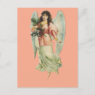 Guardian Angel Divine Watchfulness & Grace Art Announcement Postcard