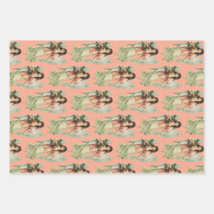Guardian Angel Divine Watchfulness & Grace Art Wrapping Paper Sheet