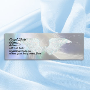 Guardian Angel Feather Mini Business Card