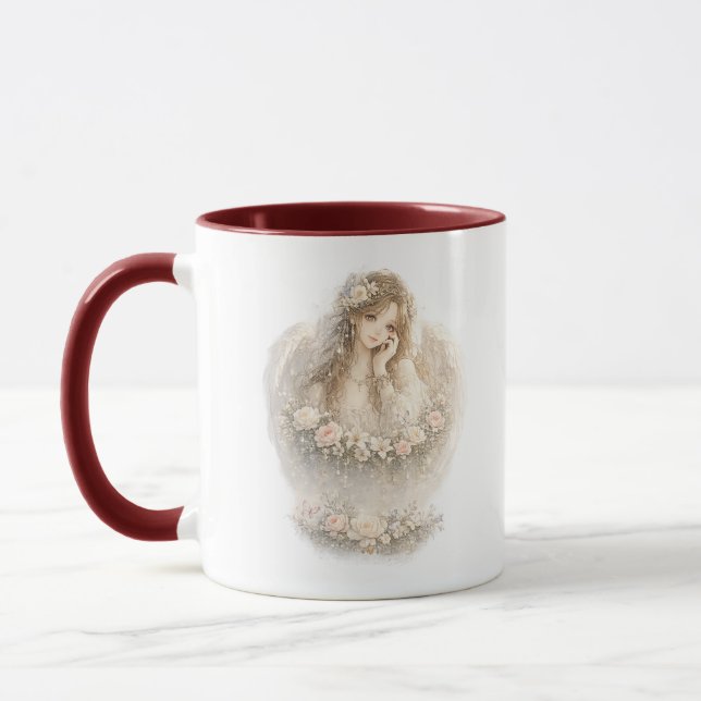 Guardian Angel Floral Mug (Left)