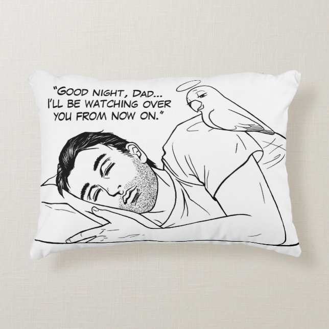Guardian angel for Dad Decorative Cushion (Front)