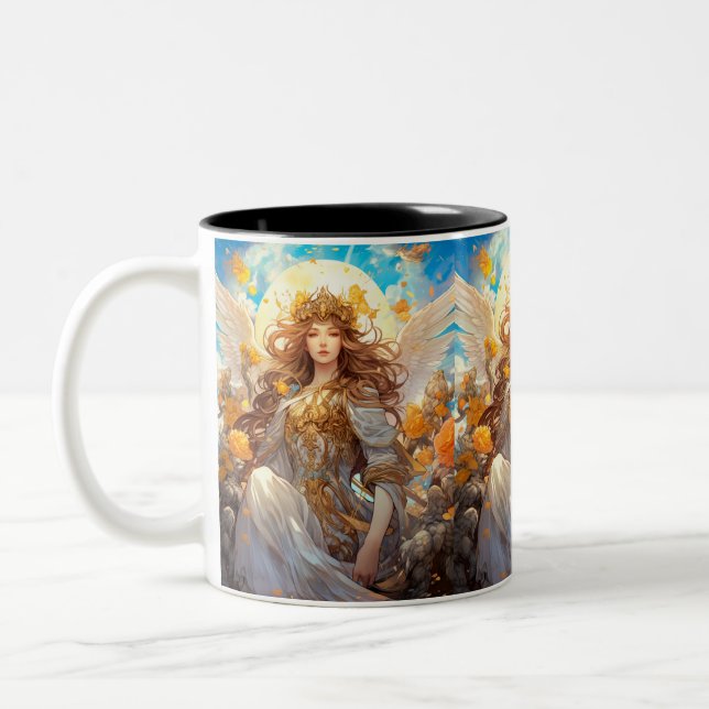 Guardian Angel G-18 Two-Tone Coffee Mug (Left)
