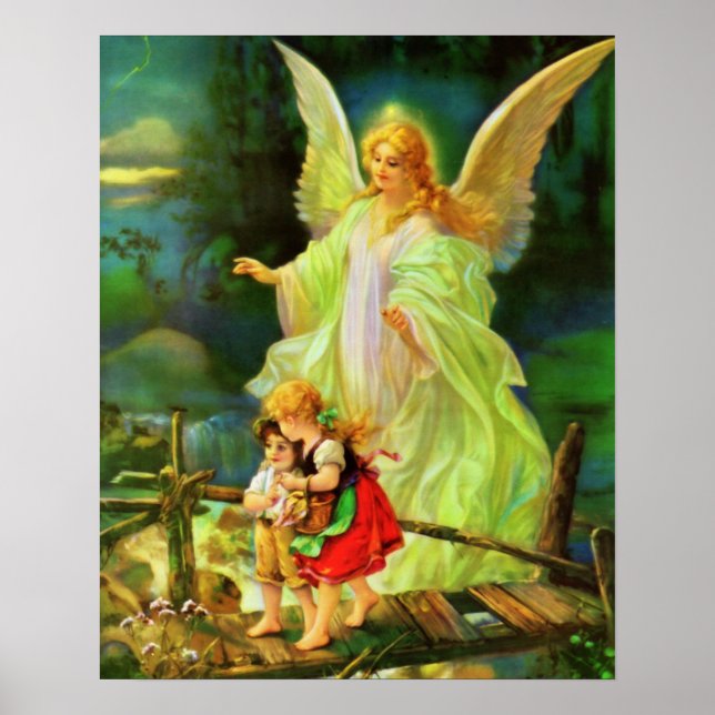 Guardian Angel Image Print Poster (Front)