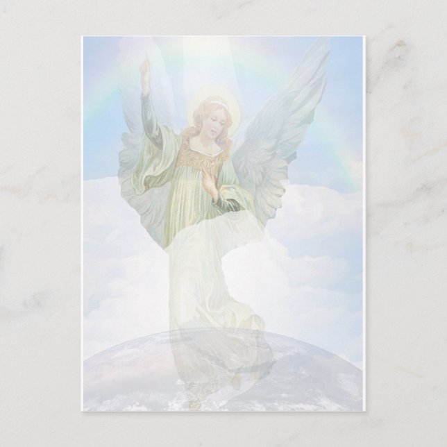Guardian Angel in the Clouds Postcard (Front)