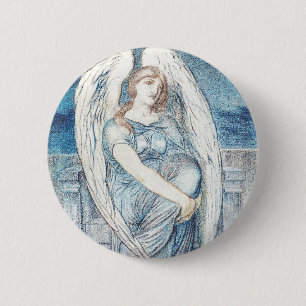 Guardian angel In the Hebrew Bible 6 Cm Round Badge