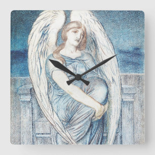 Guardian angel In the Hebrew Bible Square Wall Clock