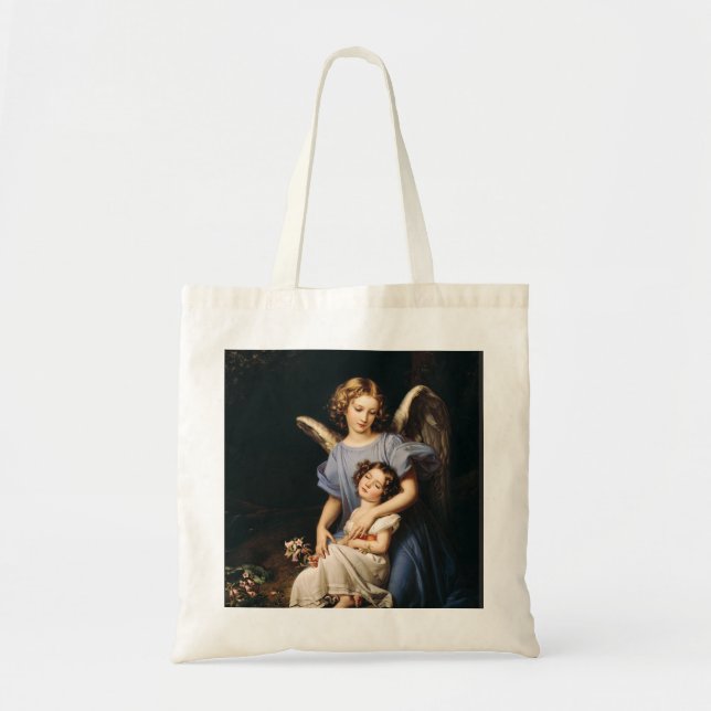 Guardian Angel In the Style of Karl Joseph Stieler Tote Bag (Front)