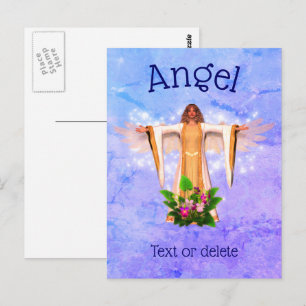 Guardian Angel Inspirational Personalised Postcard