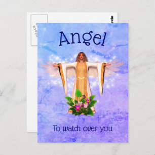Guardian Angel Inspirational Postcard