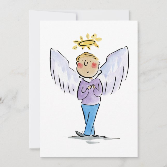 Guardian Angel Invitation (Front)