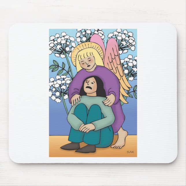 Guardian Angel Mouse Mat (Front)