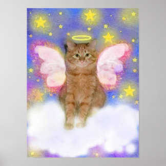 Guardian Angel of Cats Poster