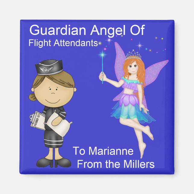 Guardian Angel of Flight Attendants by SRF Magnet (Front)