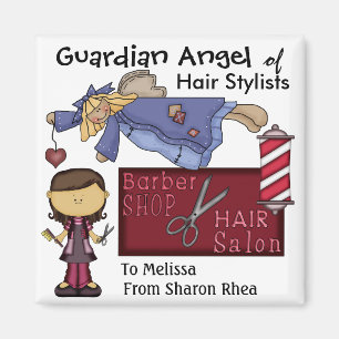 Guardian Angel of Hair Stylists by SRF Magnet