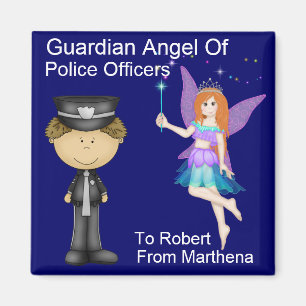 Guardian Angel of Police Officers by SRF Magnet