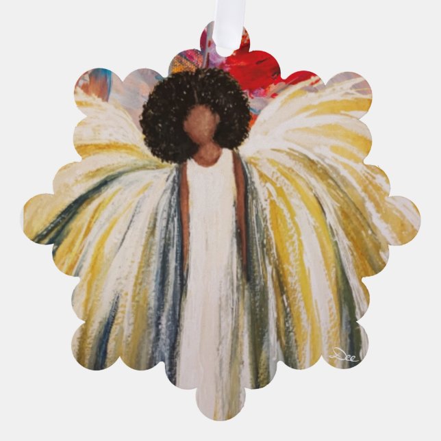 Guardian Angel Paper Ornament  (Front)