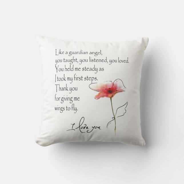 GUARDIAN ANGEL PILLOW FOR MOTHER ETC. (Front)