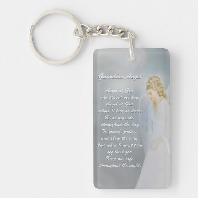 Guardian Angel Poem Key Ring (Front)