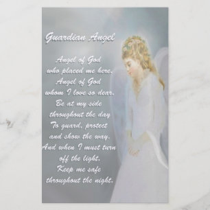 Guardian Angel Poem Stationery