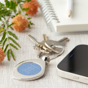 Guardian Angel Prayer Blue Key Ring
