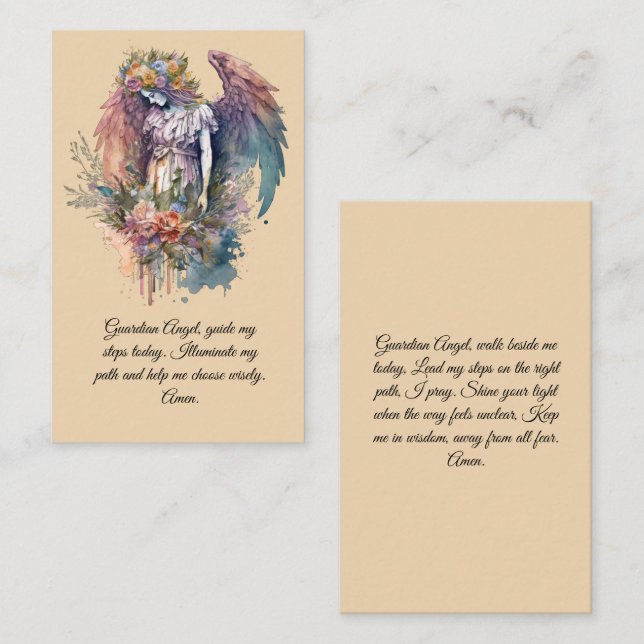 Guardian Angel Prayer Card (Front/Back)