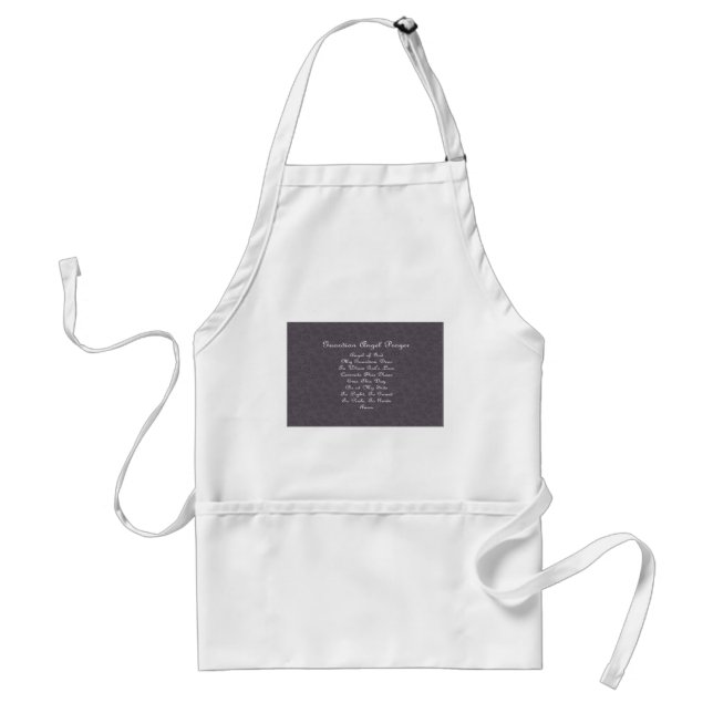 Guardian Angel Prayer Charcoal  Standard Apron (Front)