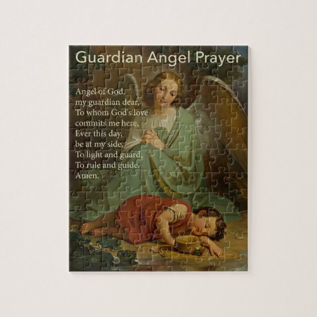 Guardian Angel Prayer for Boys Puzzle (Vertical)