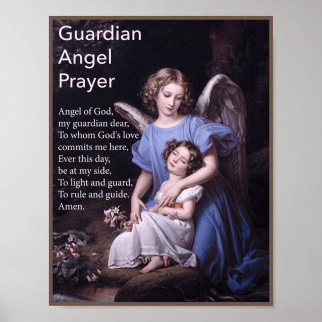 Guardian Angel Prayer for Girls Poster (Front)