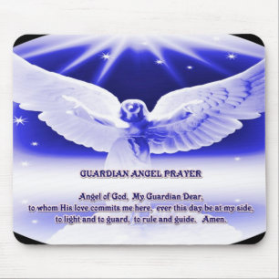 guardian angel prayer mouse mat