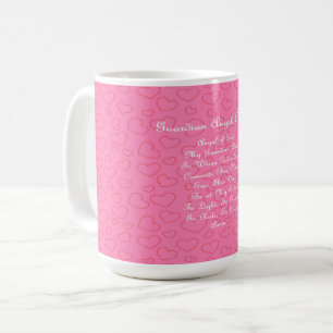 Guardian Angel Prayer Pink Coffee Mug