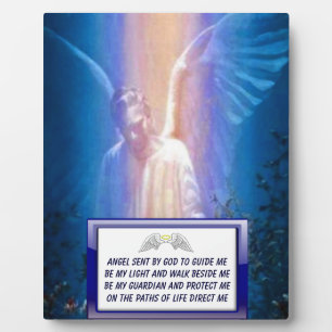 Guardian Angel  Prayer plaque