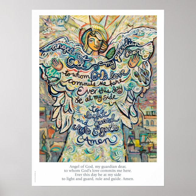 Guardian Angel Prayer Poster (Front)