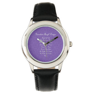 Guardian Angel Prayer Purple Watch