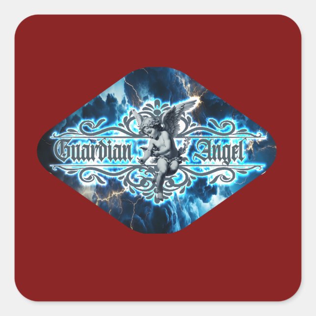 Guardian Angel Print - Sticker (Front)