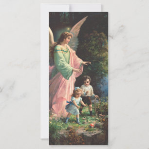 Guardian angel protecting children near a ledge