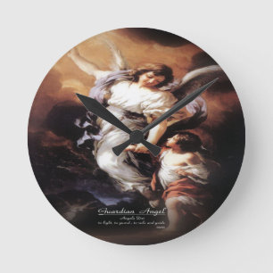 Guardian Angel Round Clock