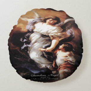 Guardian Angel Round Cushion