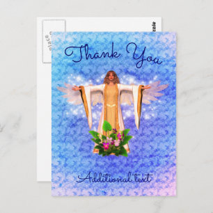 Guardian Angel Thank You Customisable Postcard
