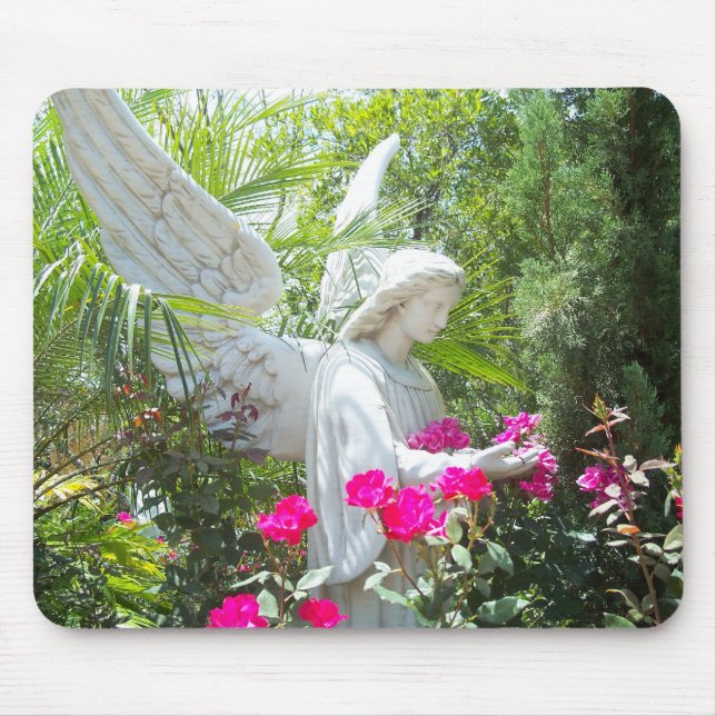 Guardian Angel Tropical Garden MousePad Photo Art (Front)