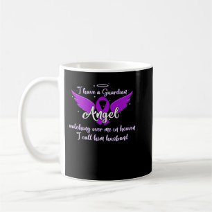Guardian Angel Watching Over Me In Heaven Husband Coffee Mug
