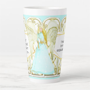 Guardian angel & windows   DIY sayings poems Latte Mug